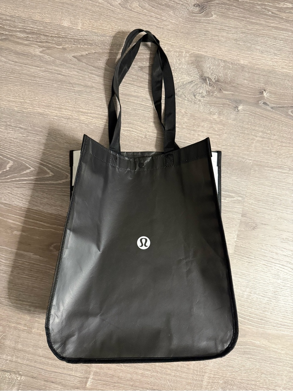 Lululemon Large Shopping Tote - Black and White
